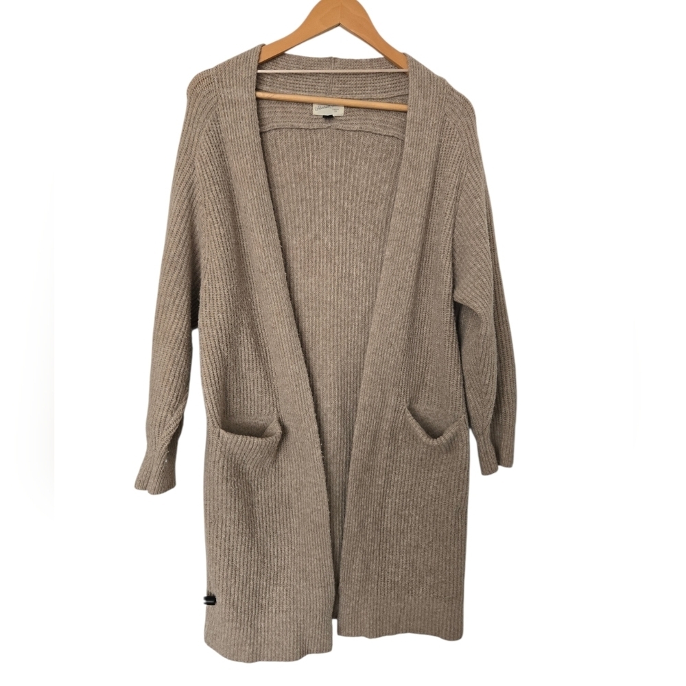 Universal Thread Tan Ribbed Cardigan Size Small